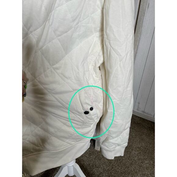 Good Man Brand Cream White Men’s Full Zip Quilted Sweater Jacket Size XXL - Picture 6 of 8